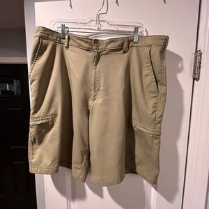 Men's Beige Cargo Shorts